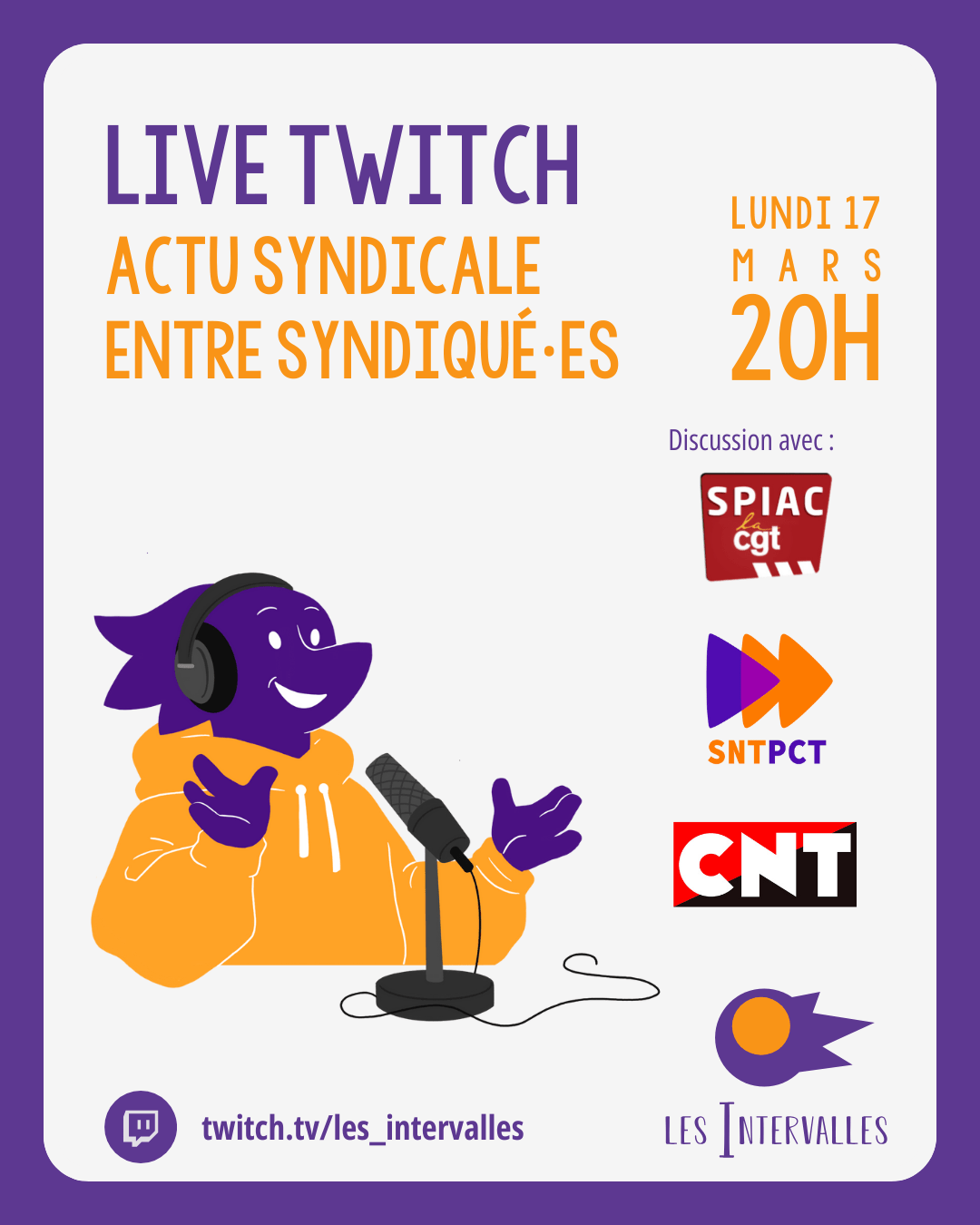 Live Twitch et son replay : actualités syndicales dans le film d&rsquo;animation
